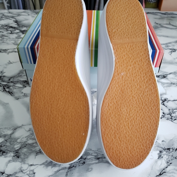KEDS genuine leather platform tennis shoes women sz 6 - Picture 3 of 6